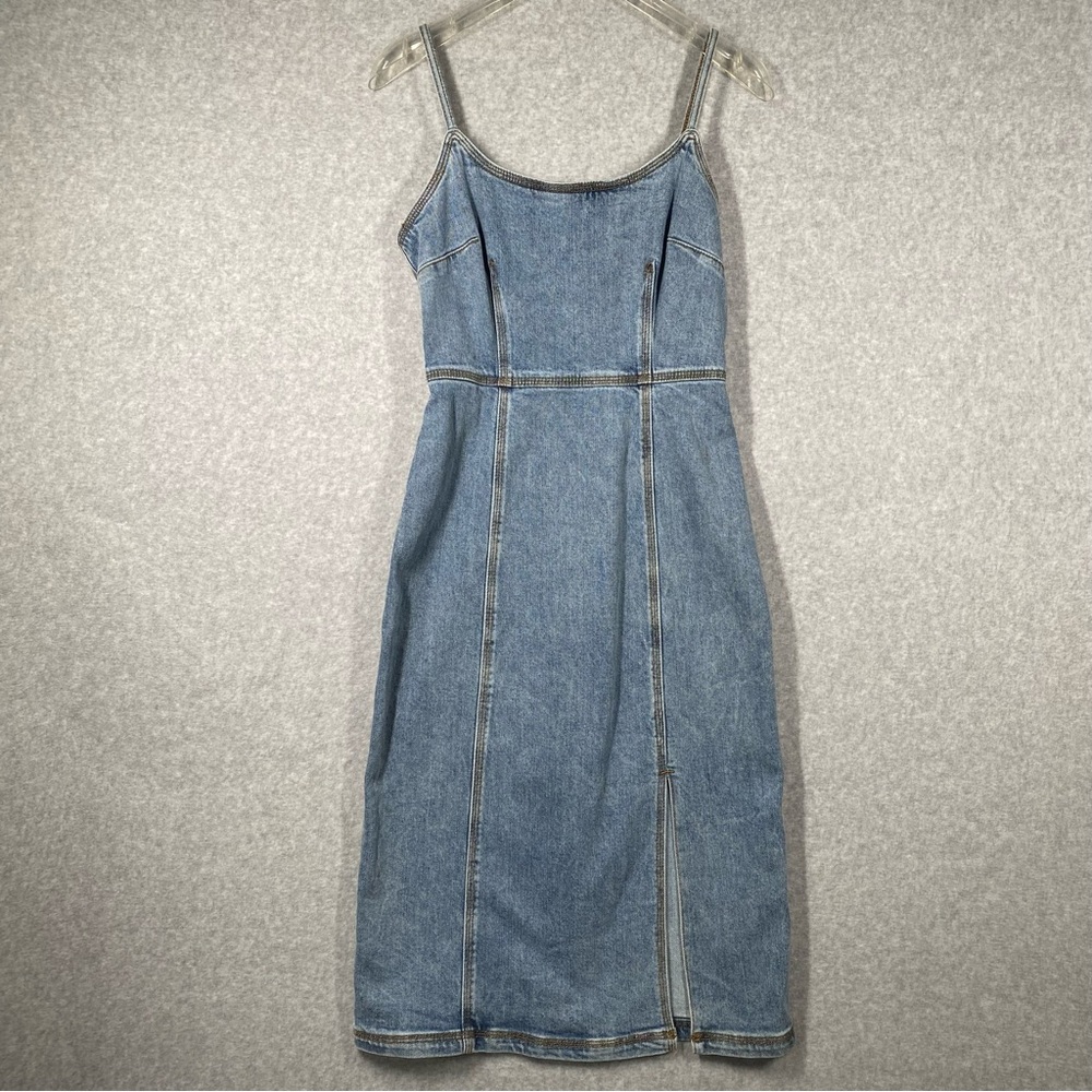 Steve Madden Giselle Dress Blue Denim Size 6 NWT